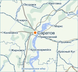 Карта Саратов